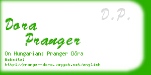 dora pranger business card